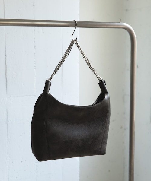 SENSE OF PLACE by URBAN RESEARCH(センスオブプレイスバイアーバンリサーチ)の「FLチェーンハンドルトートバッグ(トートバッグ・メンズ・BLACK/GRAY・one)」の1枚目の写真