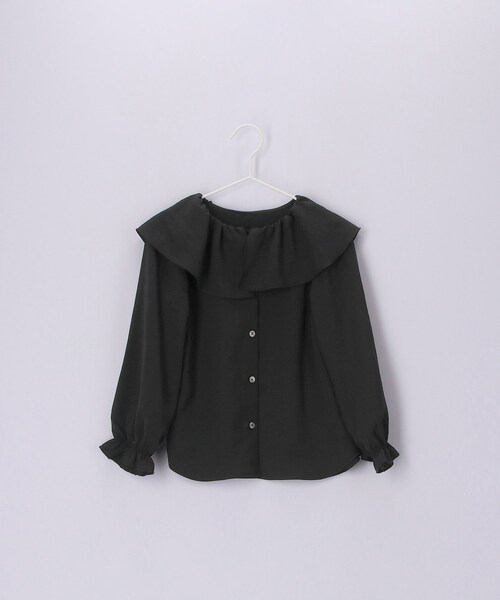 ROPE' PICNIC（ロペピクニック）の「【KIDS】フレアカラーブラウス（シャツ/ブラウス・キッズ・ブラック/クリーム・120/130/140/150）」の13枚目の写真