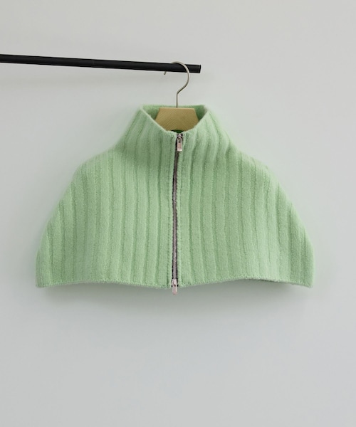 ADAM ET ROPE'（アダムエロペ）の「【J'aDoRe・一部店舗限定】【y YO（イーヨ）】zip neck warmer / ネックウォーマー（ネックウォーマー/スヌード・レディース・グレー/ライトグリーン・F）」の20枚目の写真