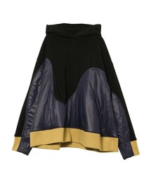 UN3D. | WAVE LINE PADDED HOODIE【セットアップ着用可能】(パーカー)