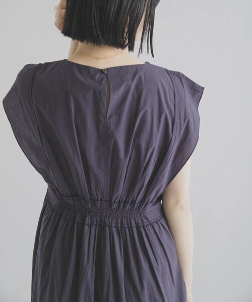 THE GOODLAND MARKET（ザグッドランドマーケット）の「FANAKA　ギャザードレス（ワンピース・レディース・NAVY/WHITE・Free）」の18枚目の写真