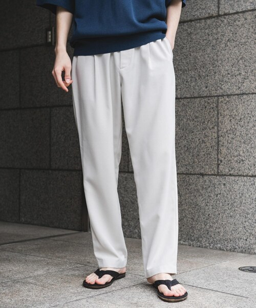 URBAN RESEARCH DOORS（アーバンリサーチドアーズ）の「『イージーケア/速乾』リネンライクイージートラウザー（その他パンツ・メンズ・OFF/GRAY/LIGHTBROWN/BLACK・S/M/L）」の5枚目の写真