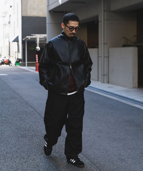 URBAN RESEARCH DOORS（アーバンリサーチドアーズ）の「FL ハリントンジャケット（ライダースジャケット・メンズ・BLACK・M/L）」の10枚目の写真