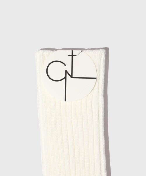 ADAM ET ROPE'（アダムエロペ）の「【CONLEAD/コンリード】Rib Socks（ソックス/靴下・メンズ・ブラック/ホワイト・M/S）」の5枚目の写真