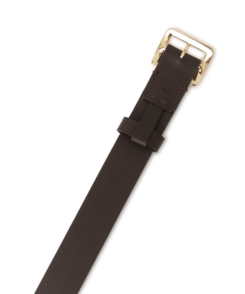 ADAM ET ROPE'（アダムエロペ）の「【AURALEE(オーラリー)】SQUARE BUCKLE BELT（ベルト・レディース・ブラック/ブラウン・S）」の7枚目の写真