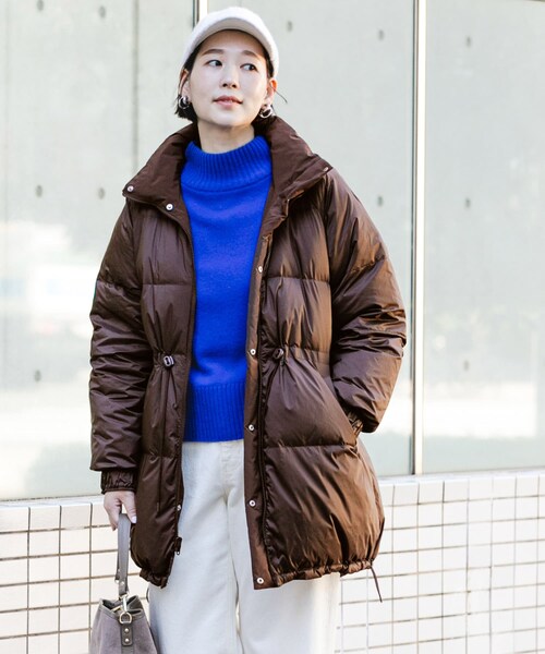 URBAN RESEARCH ROSSO（アーバンリサーチロッソ）の「F by ROSSO　撥水リバーシブルロングダウン（その他アウター・レディース・BROWN/BLACK・Free）」の19枚目の写真