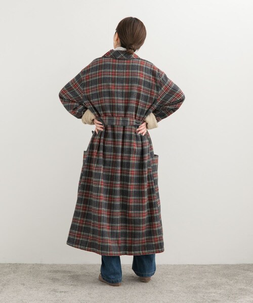 URBAN RESEARCH DOORS（アーバンリサーチドアーズ）の「L.L.Bean　ScotchPlaidFlannelRobe（テーラードジャケット・レディース・Grey/Swan・M）」の15枚目の写真