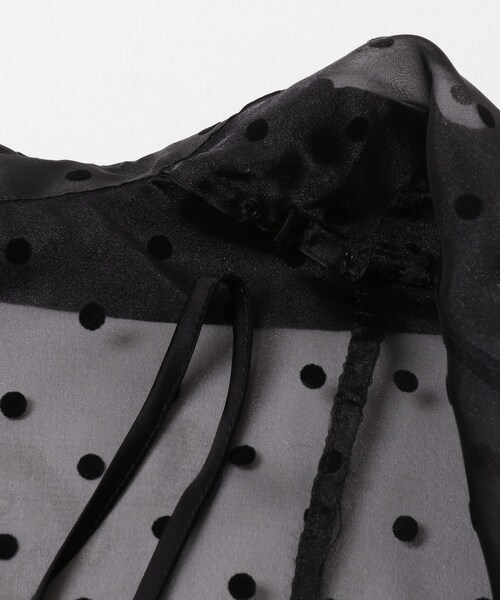 URBAN RESEARCH(アーバンリサーチ)の「GANNI FLOCKED ORGANZA PEPLUM SHIRTS(シャツ/ブラウス・レディース・BLACK・36)」の6枚目の写真