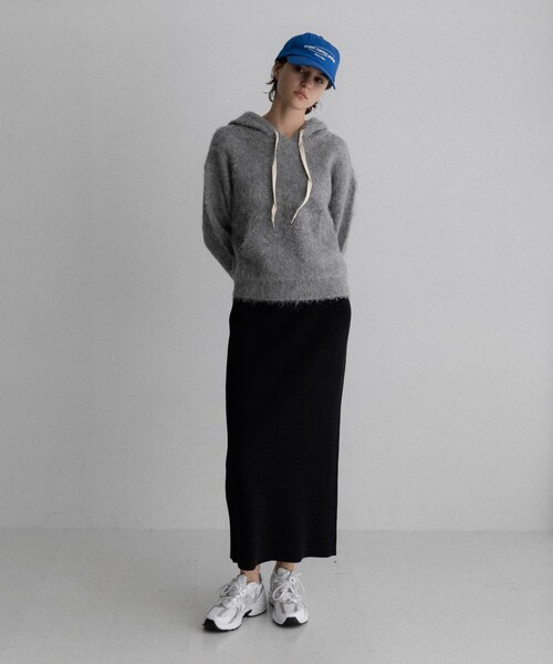 URBAN RESEARCH Sonny Label（アーバンリサーチサニーレーベル）の「フーディシャギーニットプルオーバー（ニット/セーター・レディース・グレー/ブラウン/ネイビー・Free）」の9枚目の写真