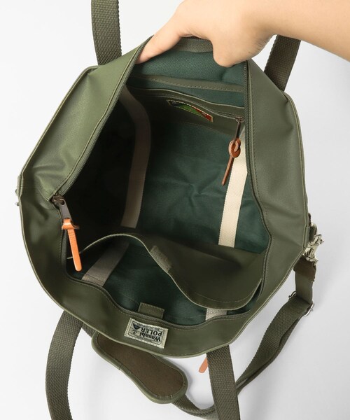 URBAN RESEARCH Sonny Label（アーバンリサーチサニーレーベル）の「POLER　WASABI&POLER Durable Tent Tote S（トートバッグ・メンズ・BLACK/GREEN・One）」の14枚目の写真