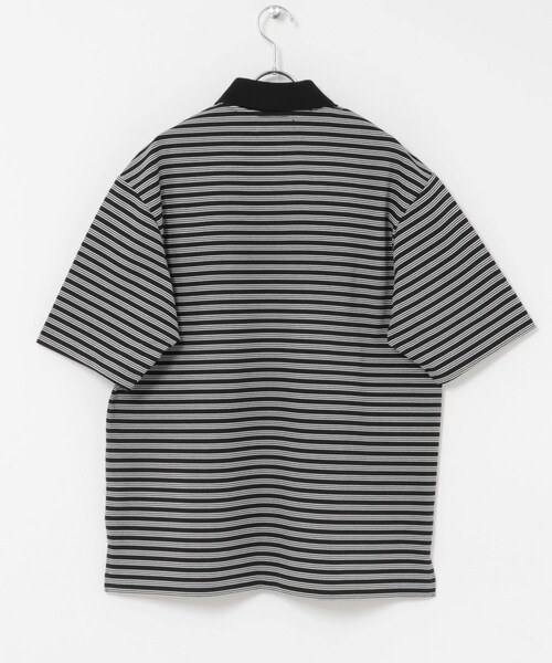 URBAN RESEARCH DOORS（アーバンリサーチドアーズ）の「marka　ONE BUTTON T-SHIRTS SHORT-SLEEVE（ポロシャツ・メンズ・B.BORDER/BLACK・1/2）」の6枚目の写真