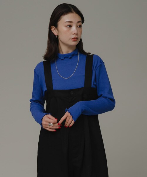 URBAN RESEARCH Sonny Label（アーバンリサーチサニーレーベル）の「ハイウエストタックサロペット（サロペット/オーバーオール・レディース・ブラウン/ブラック・FREE）」の5枚目の写真