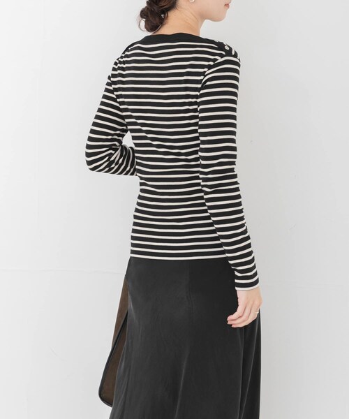 URBAN RESEARCH(アーバンリサーチ)の「『別注』LE MINOR×URBAN RESEARCH ボーダーカットソー(Tシャツ/カットソー・レディース・NoirEcru/MarineEc・-)」の9枚目の写真