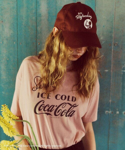 VIS（ビス）の「【Coca-Cola】VIS別注フォト＆ロゴプリントアソートTシャツ（Tシャツ/カットソー・レディース・チャコール/ホワイト/ピンク・F）」の17枚目の写真