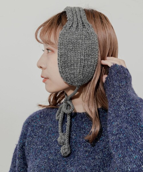 SMELLY（スメリー）の「ニットイヤーマフ（イヤーマフ・レディース・GRY/IVO/MOC・-）」の17枚目の写真