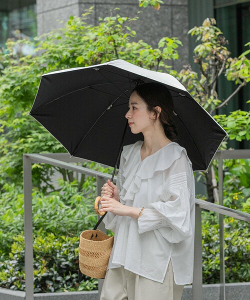 URBAN RESEARCH(アーバンリサーチ)の「晴雨兼用バンブーアンブレラ(長傘・レディース・WHITE/BLUE/BLACK・-)」の5枚目の写真