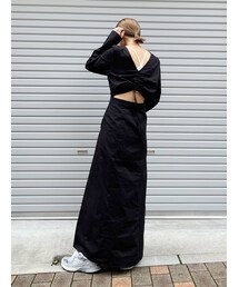 Ungrid | 【La】バックギャザーワンピース(ワンピース)