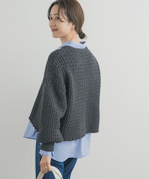 URBAN RESEARCH DOORS | ヘリンボーン柄ニットプルオーバー(ニット/セーター)