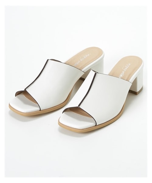 nissen（ニッセン）の「【ゆったり幅広】センターシームミュールサンダル（低反発中敷）（ワイズ４Ｅ）（サンダル・メンズ・黒/ホワイト/オーク・M=23.0~23.5cm/4E/L=24.0~24.5cm/4E/LL=25.0~25.5cm/4E/3L=26.0~26.5cm/4E）」の4枚目の写真