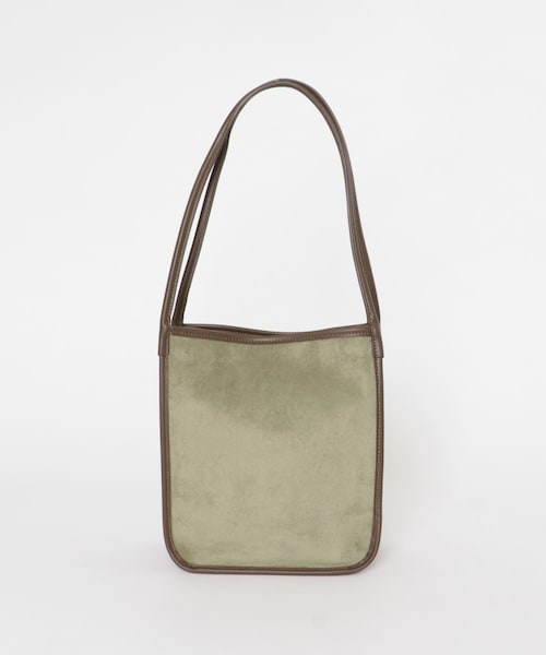 URBAN RESEARCH DOORS(アーバンリサーチドアーズ)の「『別注』IOMMI スウェードバイカラーバッグ(トートバッグ・レディース・BROWN/BEIGE/KHAKI・Free)」の16枚目の写真
