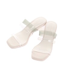 MERCURYDUO | クリアチューブスクエアトゥサンダル(サンダル)