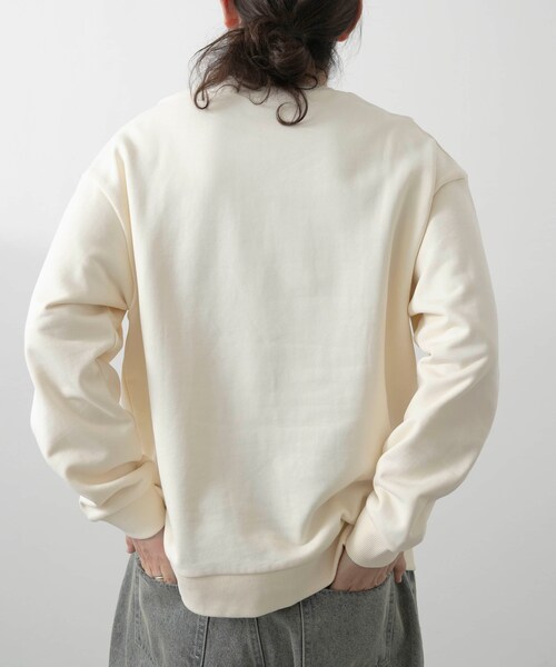 ITEMS URBANRESEARCH（アイテムズ アーバンリサーチ）の「フレンチアートプリントクルーネックスウェット（スウェット・メンズ・DRAWINGOFF/DRAWINGGRY/LOGO OFF/LOGO GRY・M/L）」の18枚目の写真