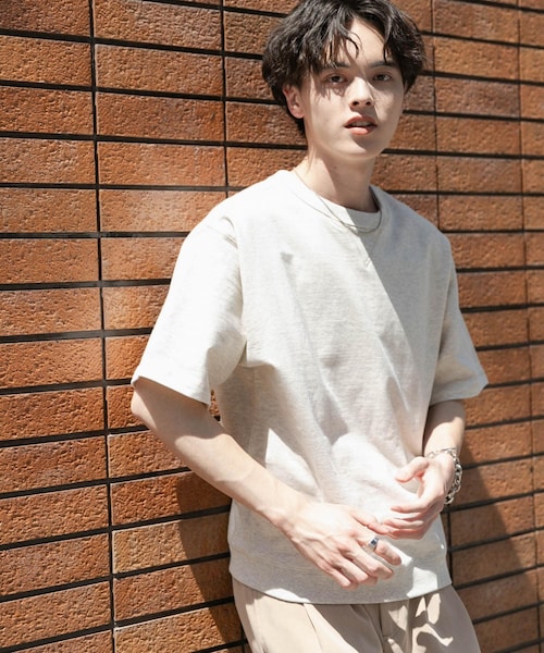 SENSE OF PLACE by URBAN RESEARCH（センスオブプレイスバイアーバンリサーチ）の「ライトスウェットショートスリーブTシャツ（Tシャツ/カットソー・メンズ・CHARCOAL/BROWN/OATMEAL/MINT・M/L）」の3枚目の写真