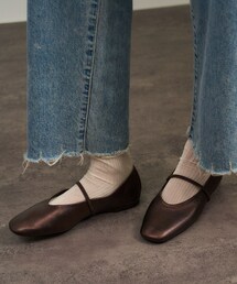 SALON adam et rope' | 【W S（ドゥーブル）】リアルレザーメリージェーン(パンプス)