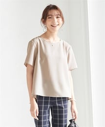 nissen | 大きいサイズシンプルTブラウス（消臭テープ付）(シャツ/ブラウス)