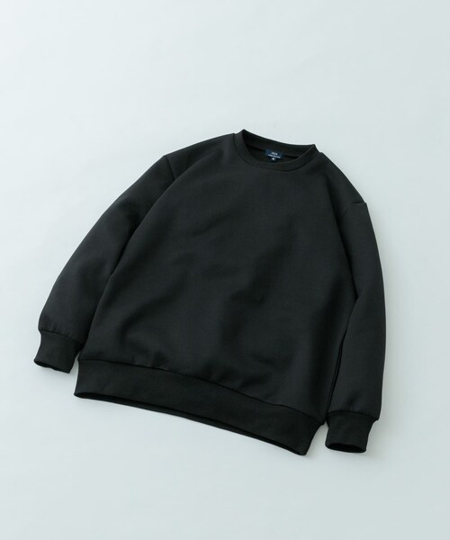ITEMS URBANRESEARCH（アイテムズ アーバンリサーチ）の「ストレッチダンボール クルーネックプルオーバー（スウェット・メンズ・BEG/BRN/BLK/YEL・M/L）」の6枚目の写真