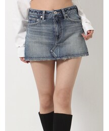 GYDA | Vintageデニムスカートライクショートパンツ(デニムスカート)