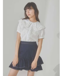 merry jenny | フリルカラーパフスリーブブラウス(シャツ/ブラウス)