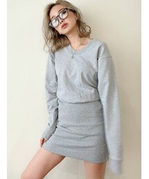 GYDA | BACKOPENスウェットワンピース(ワンピース)