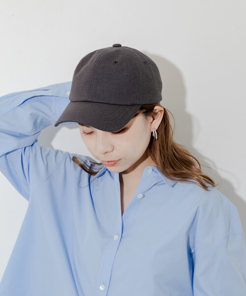 SMELLY（スメリー）の「シンプルリネンキャップ（キャップ・レディース・IVO/BEG/BLK・-）」の13枚目の写真