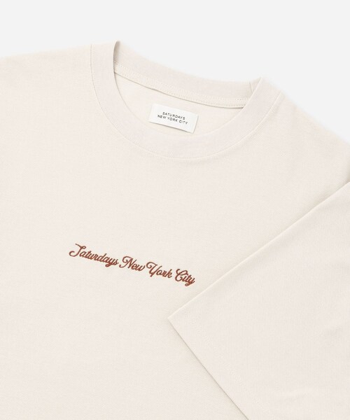 Saturdays NYC(サタデーズ ニューヨークシティ )の「Pique Logo Standard SS Tee(Tシャツ/カットソー・レディース・ブラック/キナリ/ワイン・L/M/S/XL)」の16枚目の写真