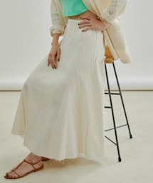 SALON adam et rope' | 【セットアップ対応・洗える】オーガニックコットンガーゼフレアースカート(スカート)