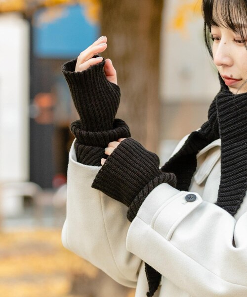 SMELLY（スメリー）の「リブアームウォーマー（ベルト・レディース・BEG/BLK/BLU・-）」の13枚目の写真