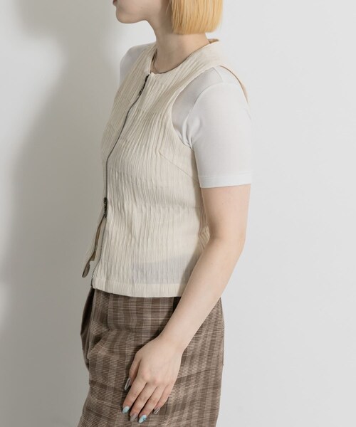 THE GOODLAND MARKET（ザグッドランドマーケット）の「PALIT　Neptune Tank Top（タンクトップ・レディース・WHITE・Free）」の5枚目の写真