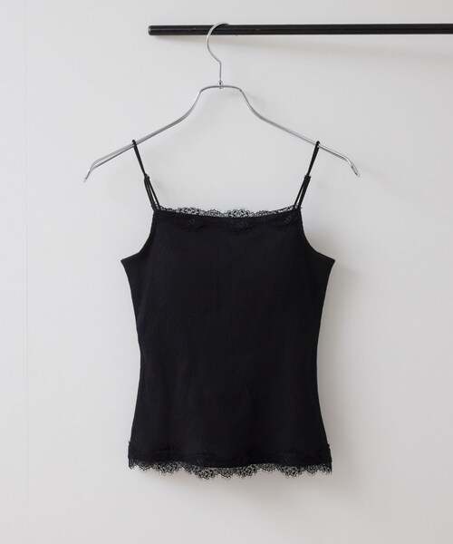 VIS（ビス）の「カップ付きレーステレコキャミソール（キャミソール・レディース・ブラック/ライトグレー/オフホワイト・F）」の8枚目の写真
