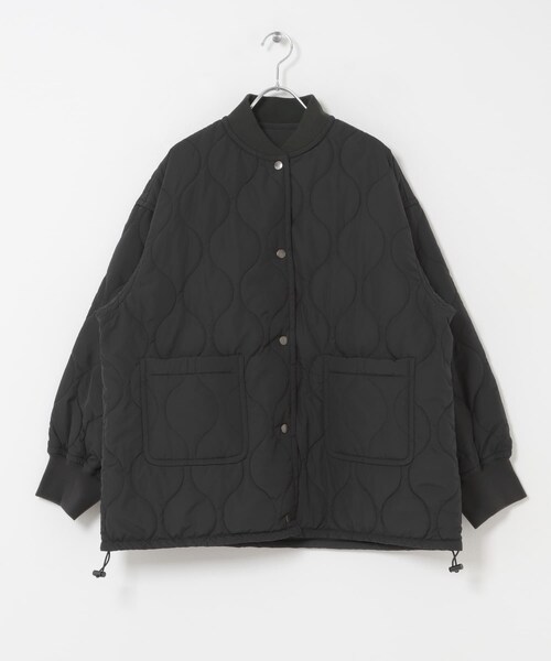 URBAN RESEARCH DOORS(アーバンリサーチドアーズ)の「FORK&SPOON SORONAリバーシブルブルゾン(ブルゾン・レディース・BLACK/BEIGE/KHAKI・1)」の5枚目の写真