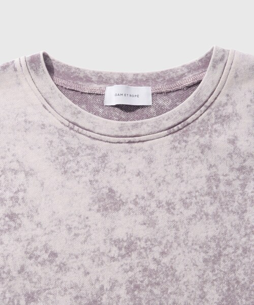 ADAM ET ROPE'（アダムエロペ）の「フェード　スウェット　プルオーバー（スウェット・メンズ・ブラック系/パープル系・L/M）」の6枚目の写真
