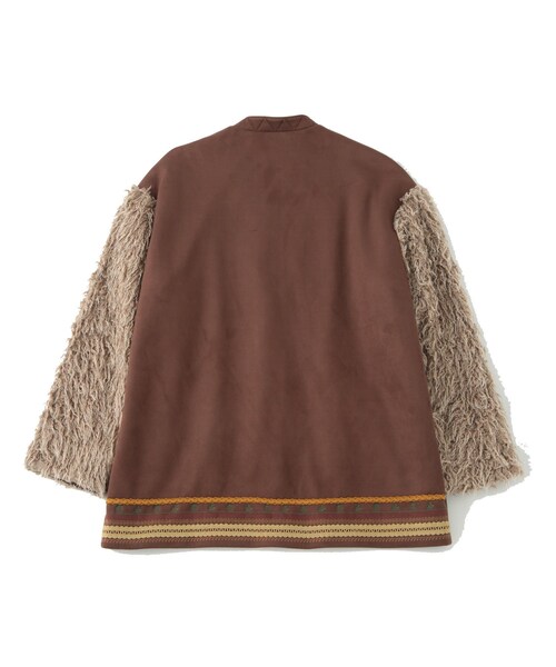 ADAM ET ROPE'(アダムエロペ)の「【KYOU/キョウ】DEVO Homage Embroidered Blouson(カーディガン/ボレロ・メンズ・ダークブラウン・1/2)」の10枚目の写真