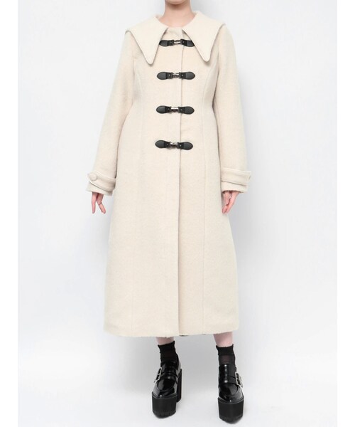 EATME（イートミー）の「セーラーカラーダブルコート（その他アウター・レディース・アイボリー/グレー/ブラック・S/M）」の3枚目の写真