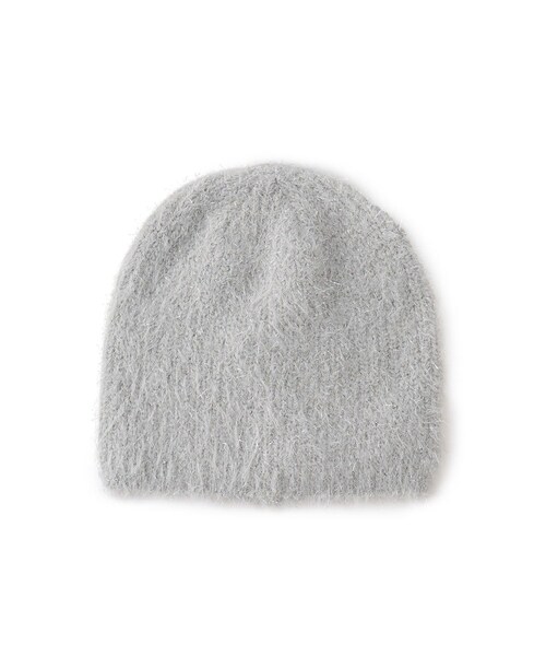 ROPE' PICNIC（ロペピクニック）の「ラメニットワッチ/リンクコーデ（ニットキャップ/ビーニー・レディース・ライトグレー/キナリ・F）」の3枚目の写真