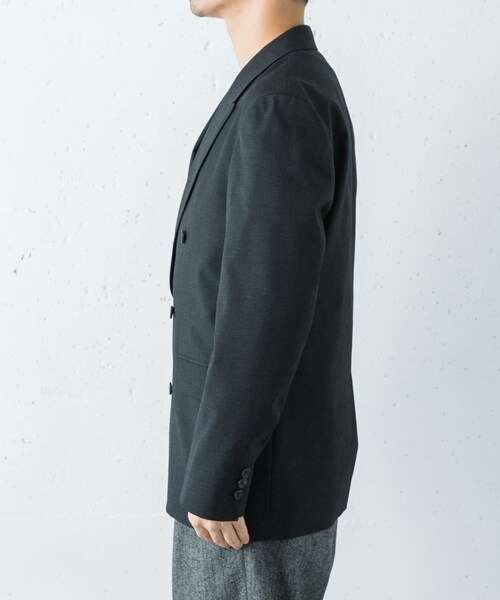 URBAN RESEARCH(アーバンリサーチ)の「new basic BRADFORD WOOL W JACKET(テーラードジャケット・メンズ・BLACK/BROWN・M/L/XL)」の6枚目の写真
