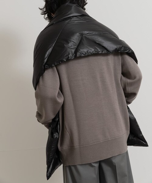 THE GOODLAND MARKET(ザグッドランドマーケット)の「『別注』KWD×ザ グッドランド マーケット GREEN DOWN STALL(マフラー・レディース・BLACK・one)」の9枚目の写真