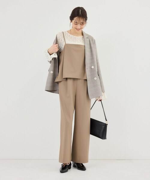 ROPE' PICNIC(ロペピクニック)の「レイヤードオールインワン(つなぎ/オールインワン・レディース・ブラック/ベージュ系・L/M/S)」の21枚目の写真