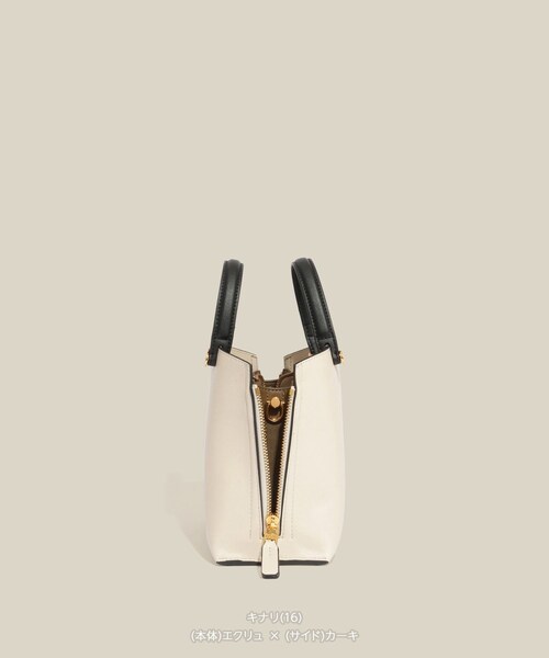 ROPE'（ロペ）の「【E'POR】Y BAG Mini/超軽量・26SS（ハンドバッグ・レディース・ブラック/グレー/キナリ/ダークブラウン/ダークグリーン/モスグリーン/パープル系・F）」の22枚目の写真