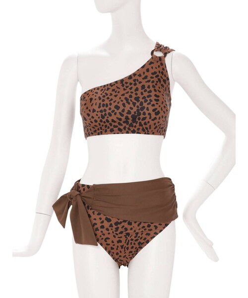 MURUA（ムルーア）の「アシメビキニ（水着・レディース・ブラック/ミックス・F）」の7枚目の写真