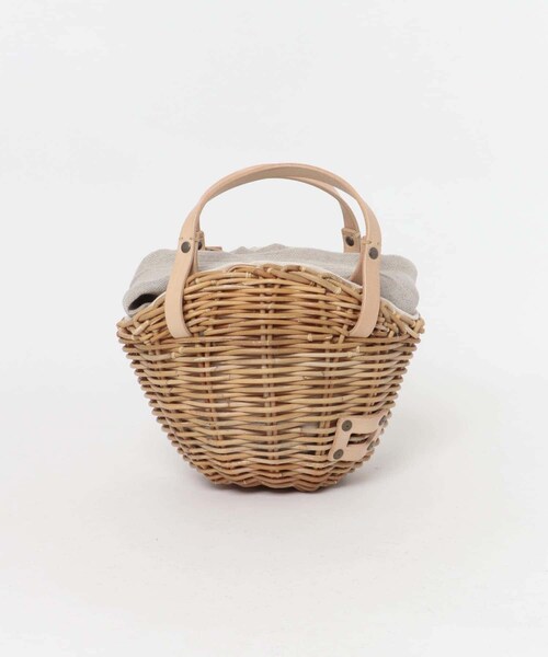 かぐれ（カグレ）の「eb.a.gos　ブルームバスケット　レザーハンドル（ハンドバッグ・レディース・BK/NA・FREE）」の2枚目の写真